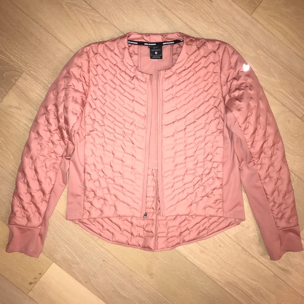 Nike AeroLoft Pink Running Jacket Sz Medium New